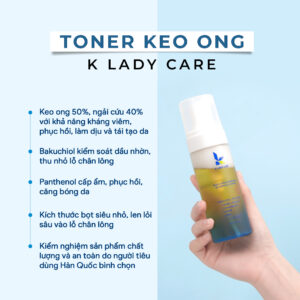 Nước Hoa Hồng Keo Ong Bakuchiol K Lady Care 150ml